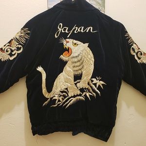 Vintage Velvet/Satin Japanese Bomber Jacket